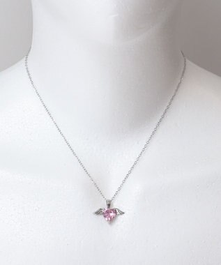 WEGO Lステンレスストーンモチーフネックレス