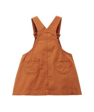 MIKI HOUSE HOT BISCUITS 【ミキハウス】【80-120cm】 ジャンパースカート 茶