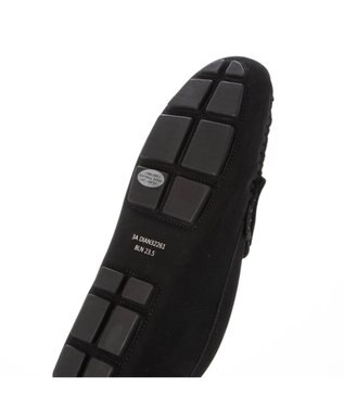 MODE ET JACOMO <D'ICI>ドレープモチーフモカシンシューズ ブラックヌバック