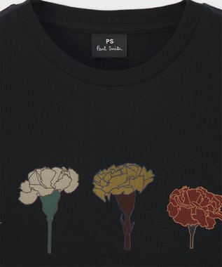 Paul Smith ペインティングフラワー 長袖Tシャツ ブラック