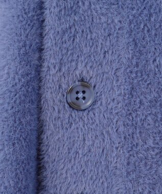 ANY 【洗濯機可】フェザーニットカーディガン ブルー