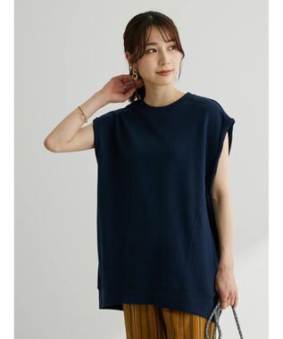 Green Parks ・Ｄｏｕｂｌｅ　Ｆｌａｇｓ　ウラケノースリーブスウェット Navy