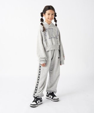 OP／FILA 【FILA】ショート丈スウェット/キッズ 杢グレー