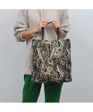 UNBILLION カシュカシュ cachecache / ジャガード縦型トートバッグ