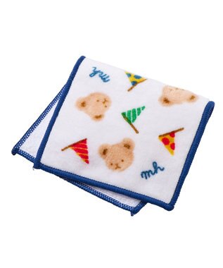 MIKI HOUSE HOT BISCUITS 【ミキハウス】 ミキハウスベア ミニタオル 紺