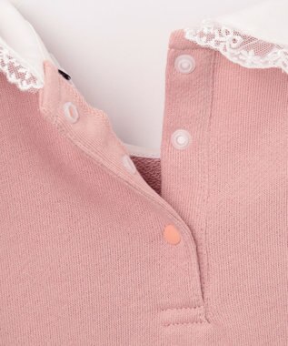 ANY KIDS 裏毛 モシャモシャ ロゴ トレーナー ピンク