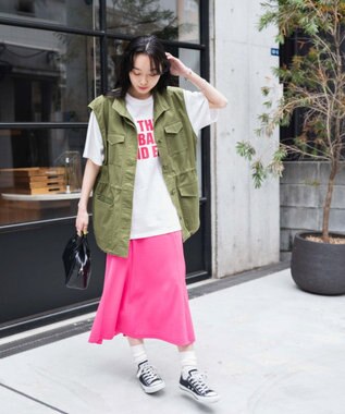 WEGO ピグメントBIGTシャツ ホワイト