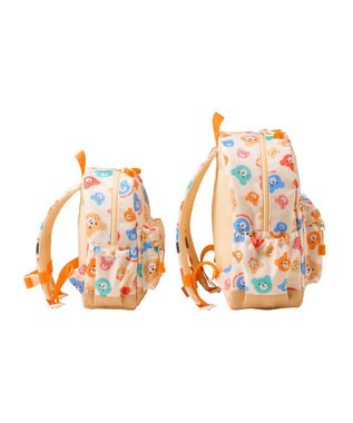 MIKI HOUSE HOT BISCUITS 【Sサイズ】カラフルビーンズ 総柄リュック マルチカラー