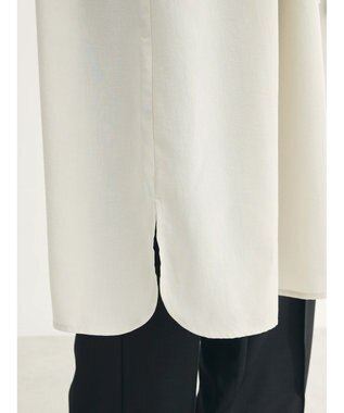 Green Parks ミディ丈ドロストシャツワンピース Light Beige