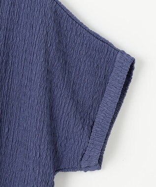 ANY L フクレジャージチュニック ブルー