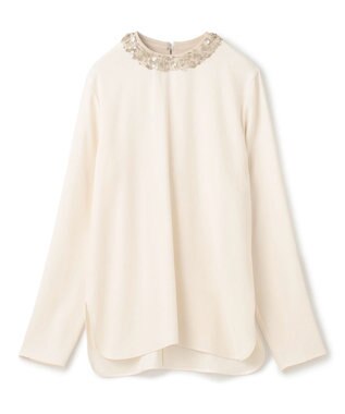BEIGE， LA VERRERIE / スパンコールブラウス Ecru