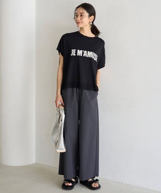 UNFILO FINE MOVE ワイドパンツ [WEB限定]チャコール