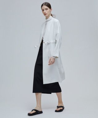 BEIGE， MARIE / ノーカラーコート Ecru