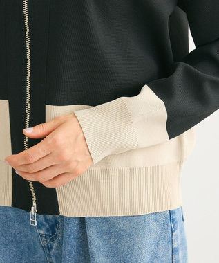 Green Parks ・ｆｕｒｒｙ　ｒａｔｅ　かる～いニットＺＩＰブル Black