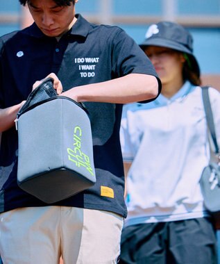 PW CIRCULUS 【UV遮蔽率90% UVカット / 速乾 / ストレッチ】【MEN】NEW ベーシックポロ ゴルフ ブラック系