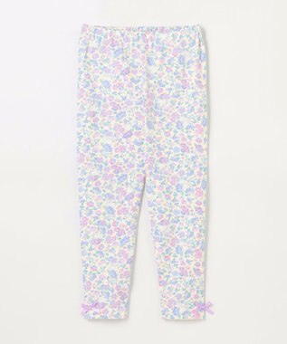 ANY KIDS 総柄フルレングス レギンス ネコ×花柄