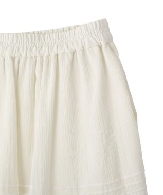 earth music&ecology ティアードギャザースカート Off White
