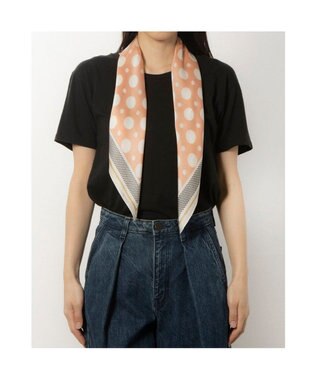 UNBILLION カシュネ cache nez / ドット柄スカーフ ピンク