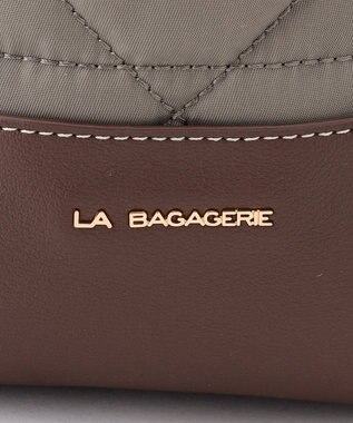 LA BAGAGERIE グリッドキルティングトート グレージュ
