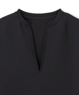 UNFILO BEAUTY FORM JERSEY Light キーネックトップス ブラック