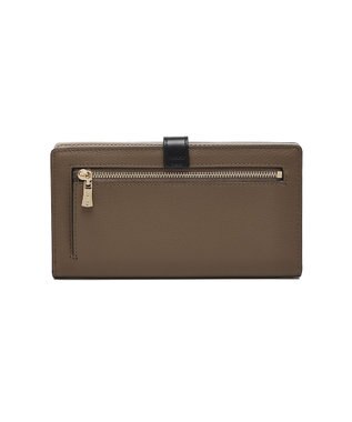 style code 【PADMA/パドマ】ベルトデザイン　シュリンクレザー薄マチ長財布 グレージュ