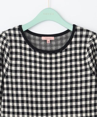 TOCCA 【洗える！】BOAD GAME ニットドレス ブラック系