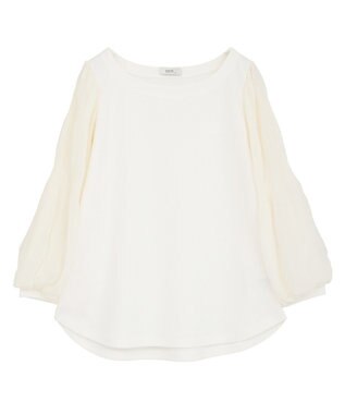 earth music&ecology マジョリカプリーツプルオーバー Off White