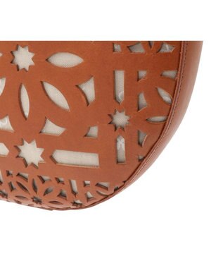 genten セイル カットワーク　ショルダーバッグ チャ