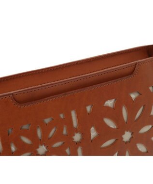 genten セイル カットワーク　ショルダーバッグ チャ