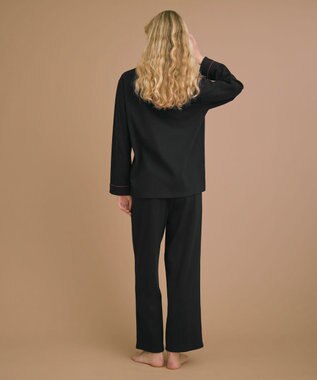 une nana cool 【綿100%】メリークリスマス！パジャマ MADE WITH LIBERTY FABRIC クリアブラック