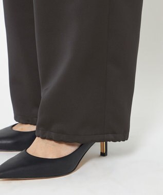 uncrave 【洗濯機洗い可】サテン イージーカーゴパンツ（uncrave WHITE） ブラック