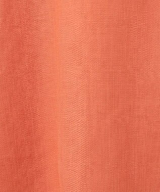 自由区 【接触冷感/セットアップ着用可】トリアセテートツイル フレアスカート オレンジ系
