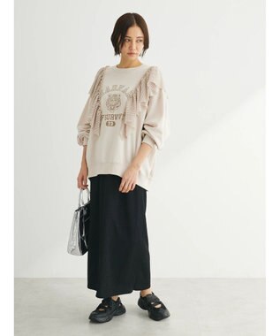 Green Parks ・ＳＵＧＡＲ　ＳＰＯＯＮ　タイガーｐｔラッフルスウェット Ivory