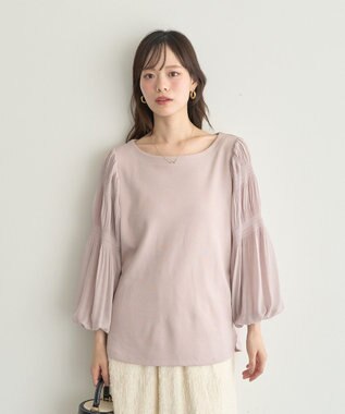 earth music&ecology マジョリカプリーツプルオーバー Pink