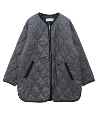 Green Parks 撥水加工　キルティングＺＩＰブルゾン Hounds Tooth