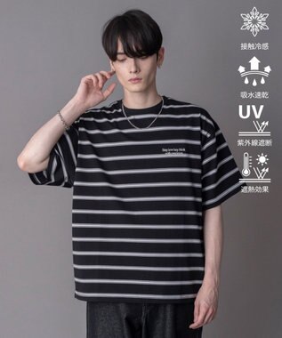 WEGO 【機能T】接触冷感マルチボーダーT（SS）