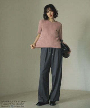 Green Parks ＧＲＥＥＮＷＩＣＨ　ＰＯＬＯ　ＣＬＵＢニットプルオーバー Pink