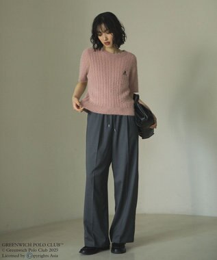 Green Parks ＧＲＥＥＮＷＩＣＨ　ＰＯＬＯ　ＣＬＵＢニットプルオーバー Pink