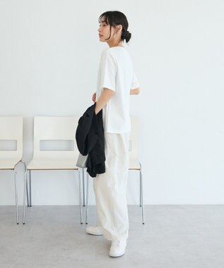 CRAFT STANDARD BOUTIQUE ツイストロゴハーフスリーブTシャツ Off White