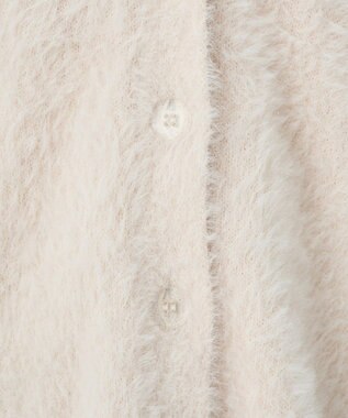 earth music&ecology ロングシャギーカーディガン Ivory