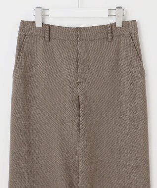 J.PRESS LADIES L 【洗える】T/Rアルガンシルク ワイド パンツ ブラウン系