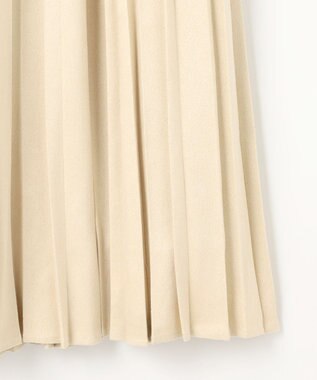 ANY SIS 【洗える・2SET】ボリューム ニット × スエードライク スカート セット レッド×ライトベージュ