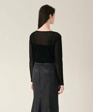 GRACE CONTINENTAL ベロアカットトップ ブラック