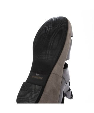 MODE ET JACOMO <D'ICI>グラディエーターウエッジブーツサンダル グレーメタリック