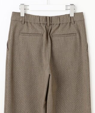 J.PRESS LADIES L 【洗える】T/Rアルガンシルク ワイド パンツ ブラウン系