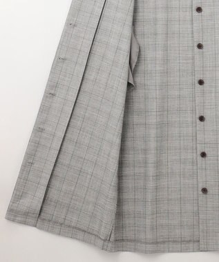 ANY 【2WAY・洗える】Vネック ジレワンピース グレンチェック