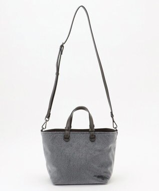 自由区 【SHIHOさん着用】ハラコライクミニ バッグ グレー