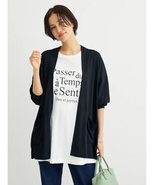 Green Parks 多段ロゴ半袖チュニック Off White