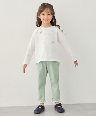 ANY KIDS 【洗濯機可能】ときめきストレッチ ネコパンツ ミント