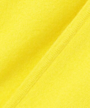 23区 L 【見上愛さん着用/洗える】ピュアカシミヤ ジップアップ ニット パーカー イエロー系